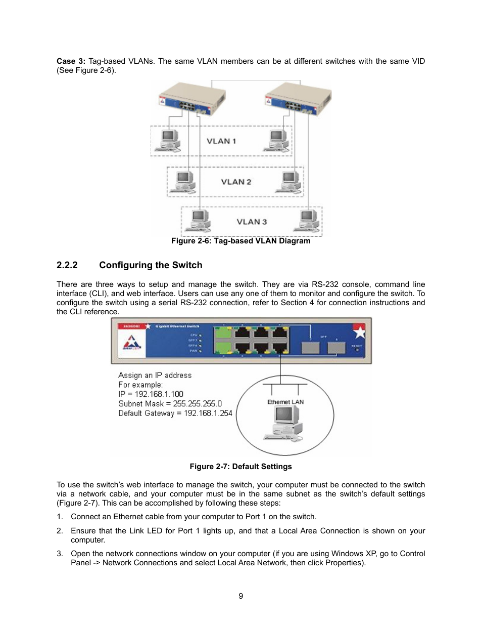 Configuring the switch | Amer Networks SS2GD8I User Manual | Page 15 / 134