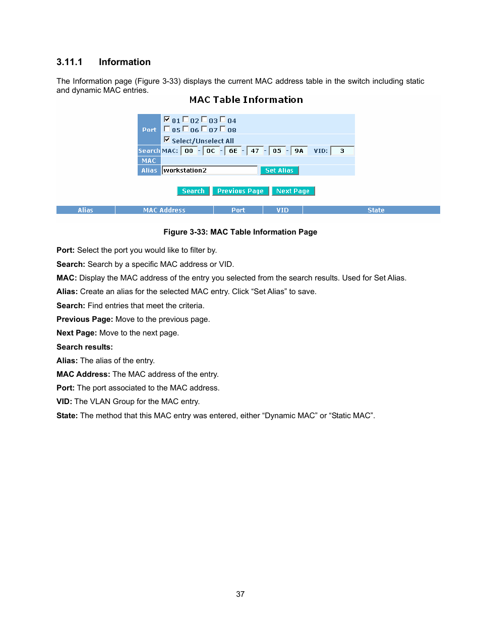 Information | Amer Networks SS2GD8I User Manual | Page 43 / 134