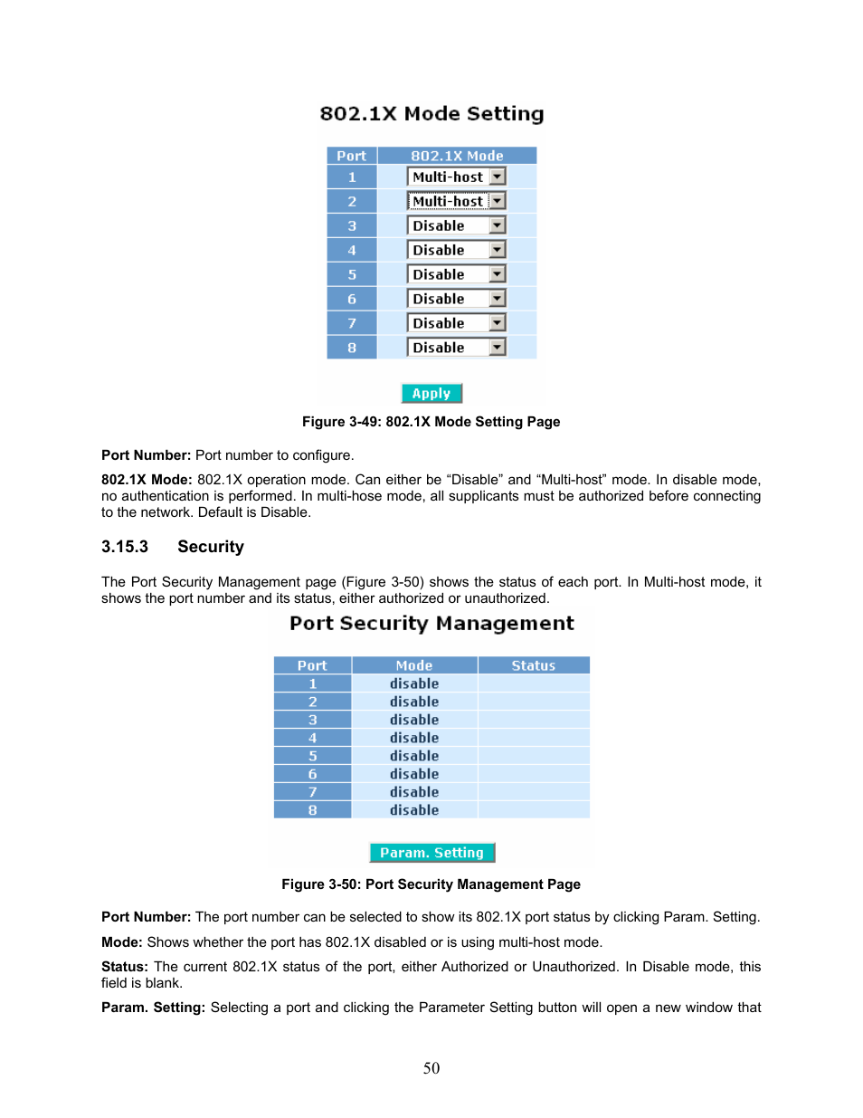 Security | Amer Networks SS2GD8I User Manual | Page 56 / 134