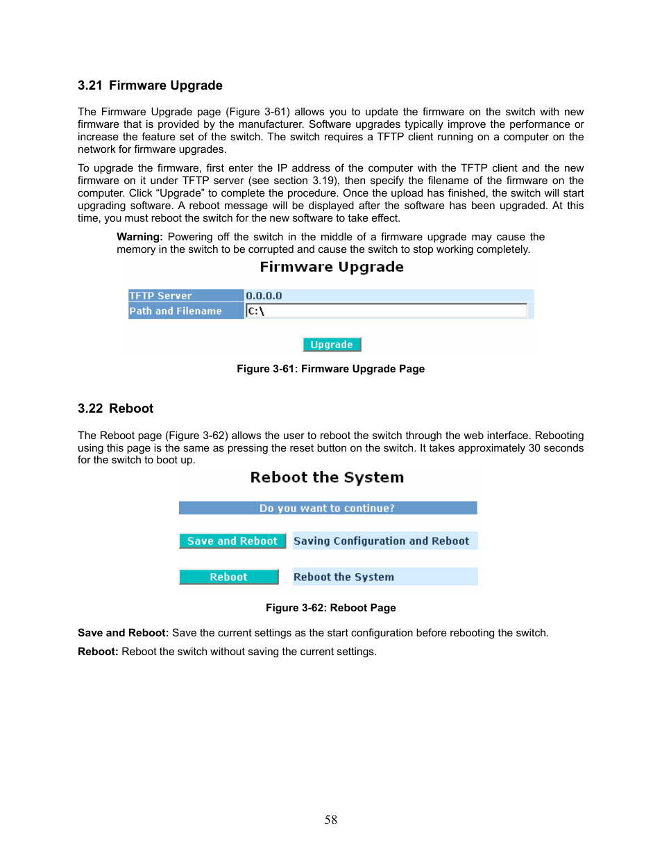 Irmware, Pgrade, Eboot | Amer Networks SS2GD8I User Manual | Page 64 / 134