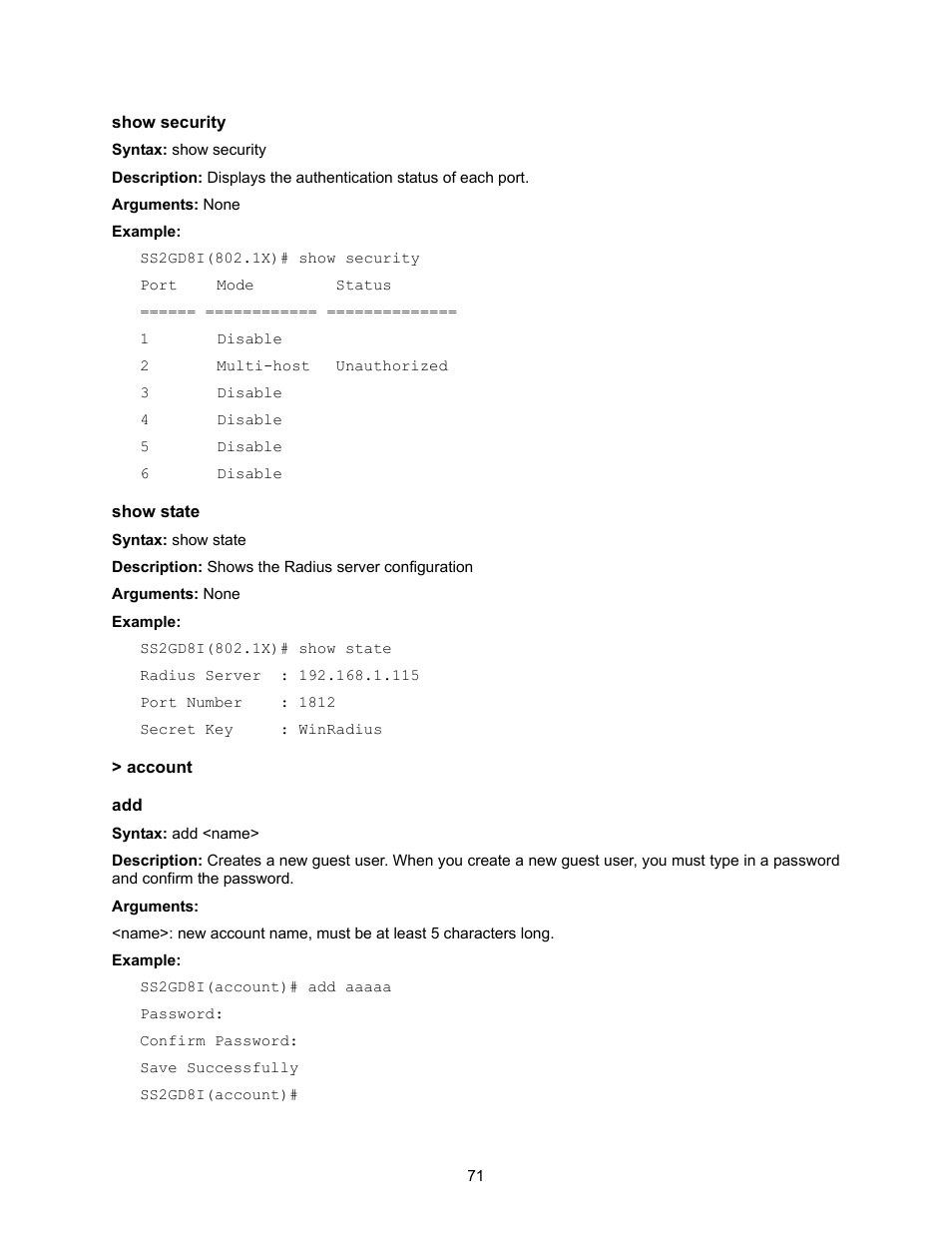 Amer Networks SS2GD8I User Manual | Page 77 / 134