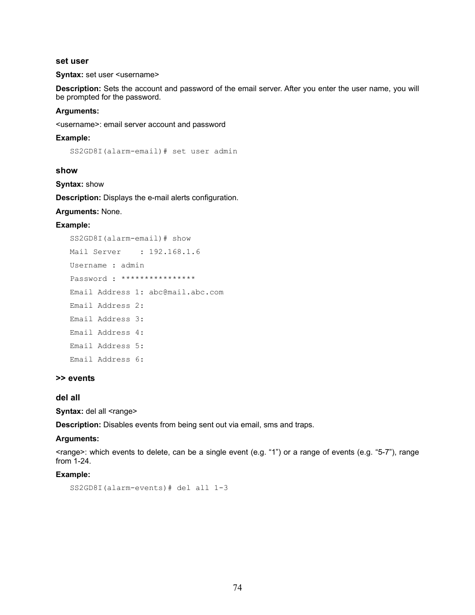 Amer Networks SS2GD8I User Manual | Page 80 / 134