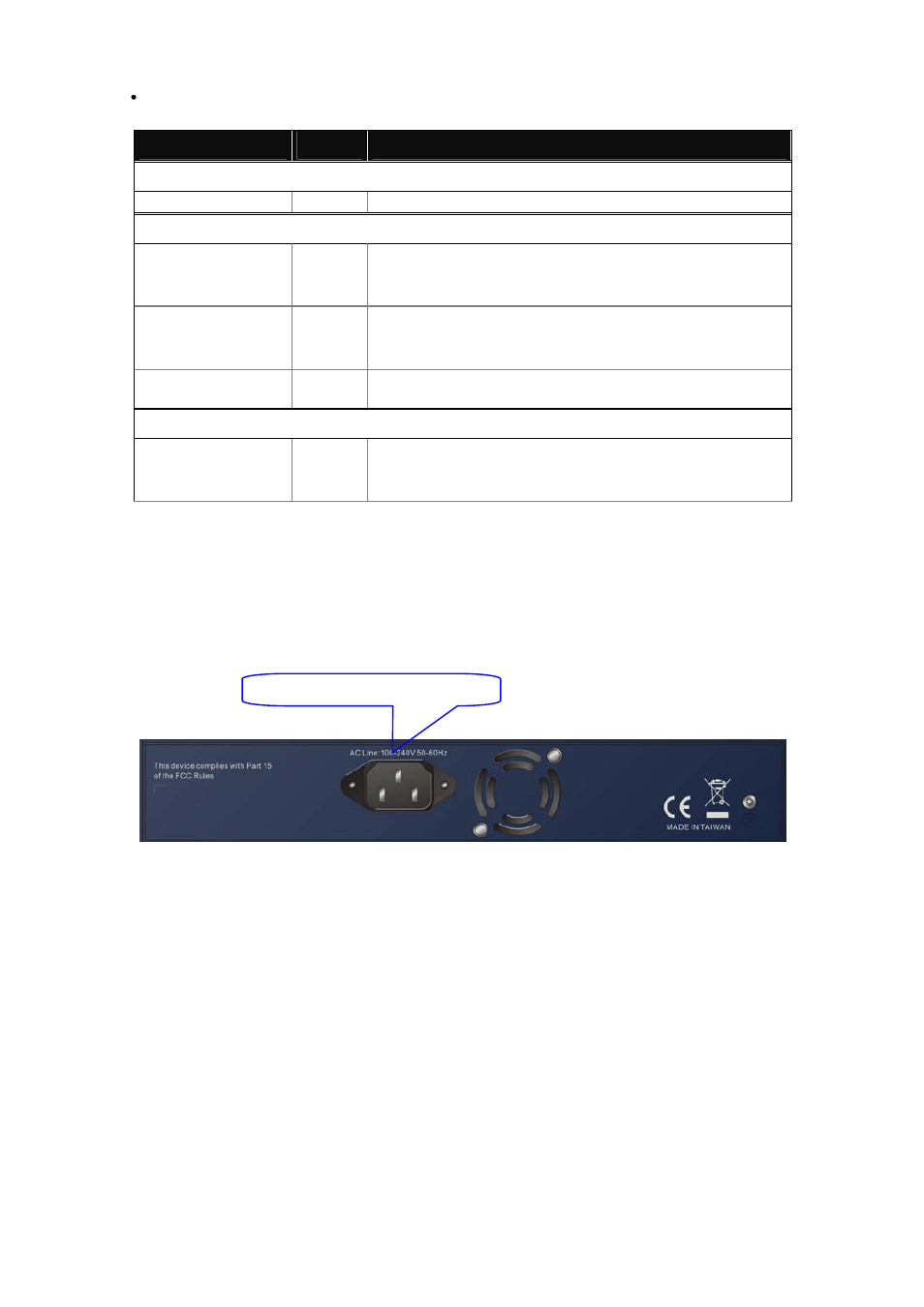 4-2. ac power input on the rear panel | Amer Networks SS2GD8IP User Manual | Page 21 / 347