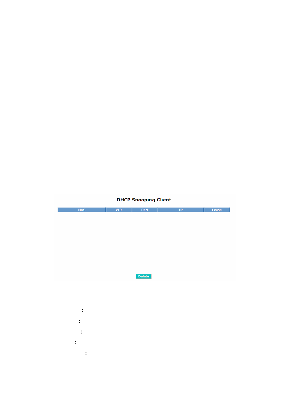 19-3. dhcp snooping client | Amer Networks SS2GD8IP User Manual | Page 215 / 347