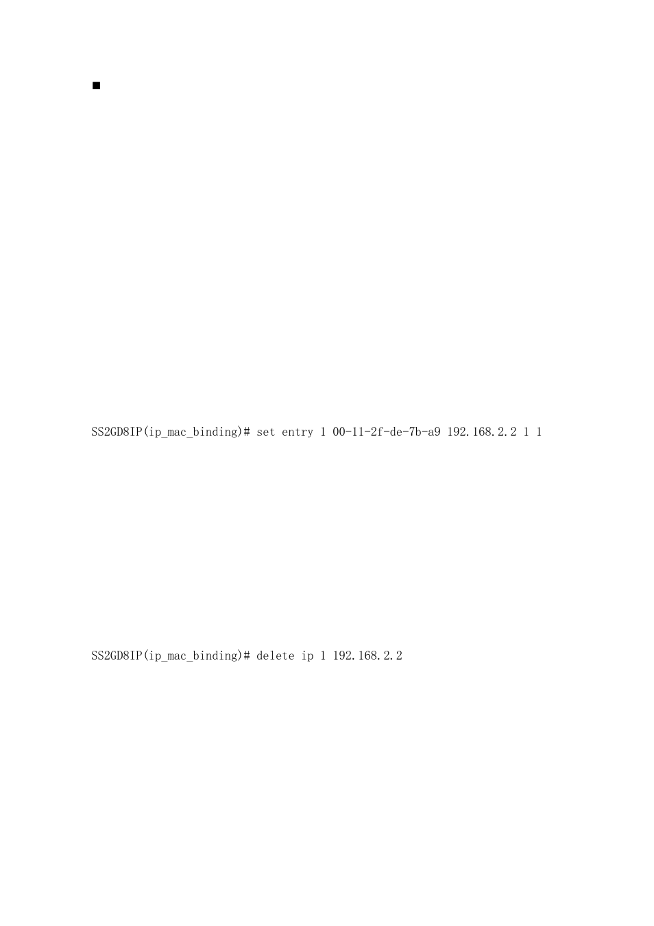 Ip_mac_binding | Amer Networks SS2GD8IP User Manual | Page 266 / 347