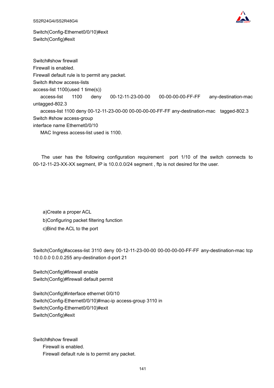 Amer Networks SS2R48G4i V2 User Manual | Page 152 / 198