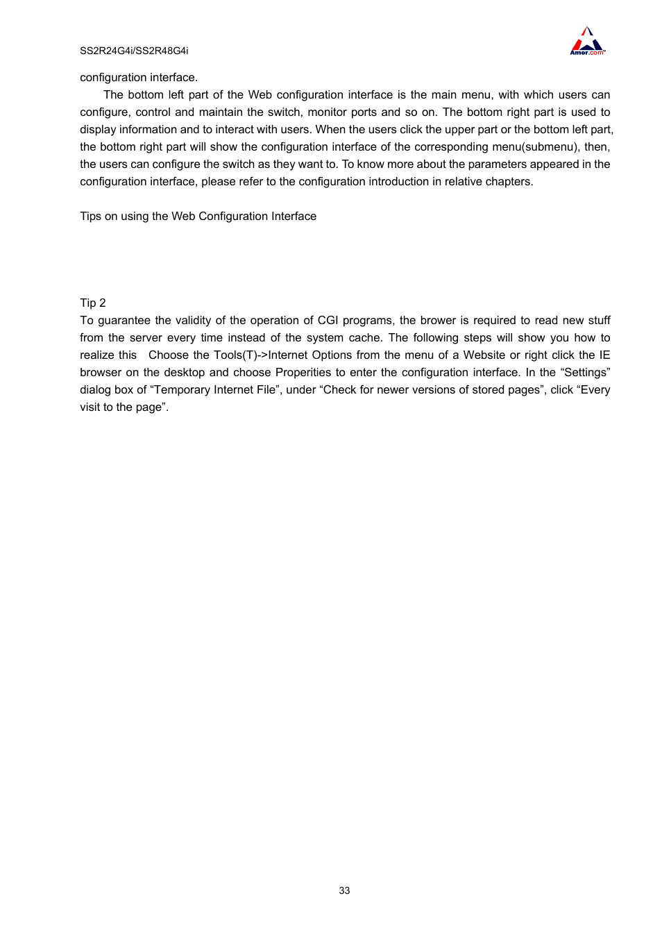 Amer Networks SS2R48G4i V2 User Manual | Page 44 / 198