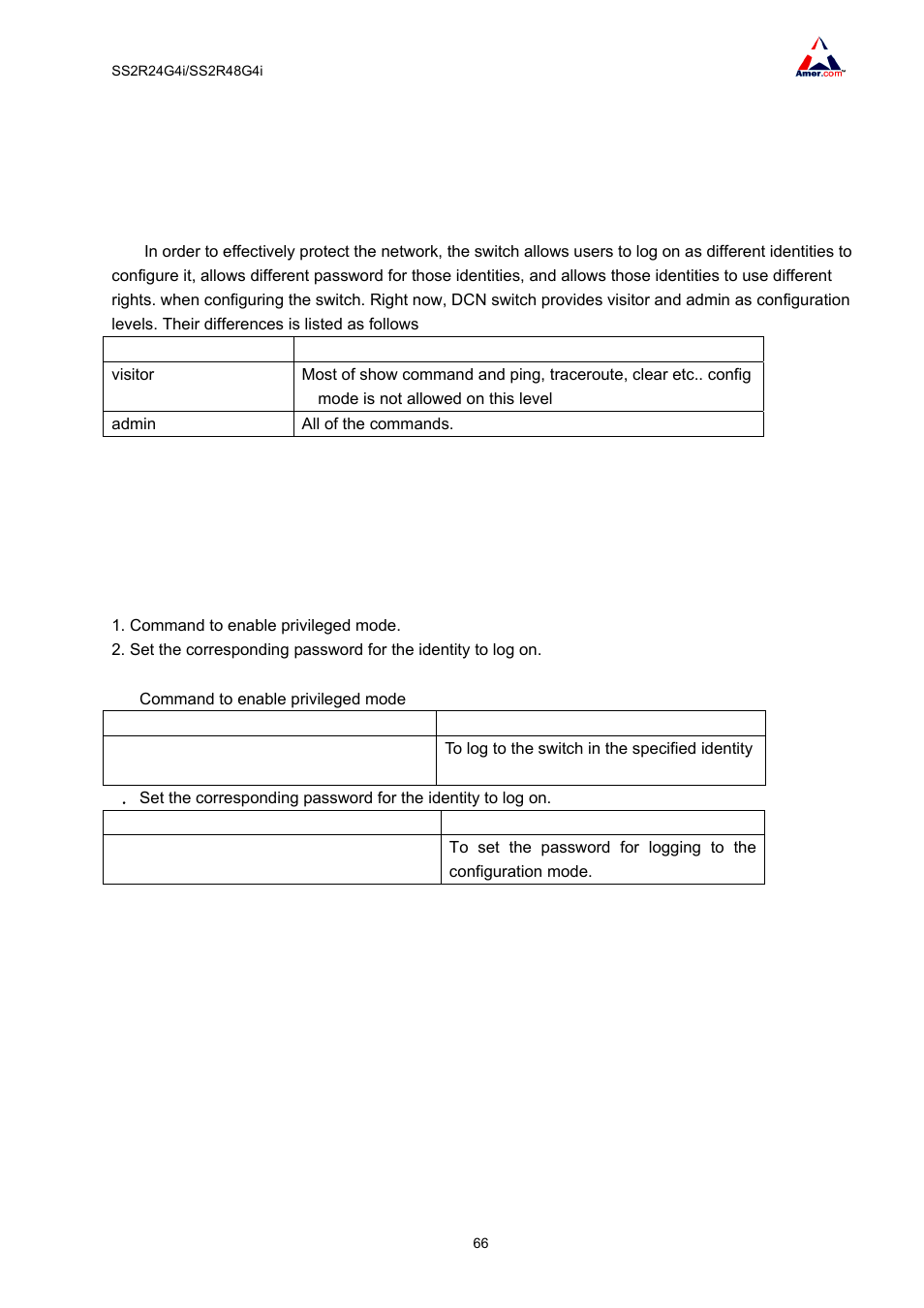 7 classified configuration, 1 introduction of classified configuration, 2 configure the classified configuration | 8 port isolation, 1 introduction of port isolation | Amer Networks SS2R48G4i V2 User Manual | Page 77 / 198