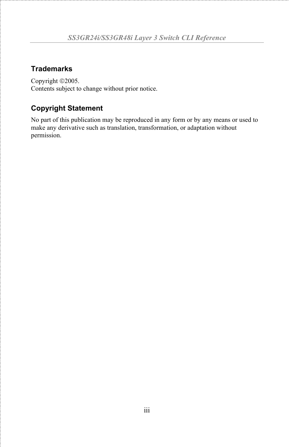 Amer Networks SS3GR24i User Manual | Page 3 / 154