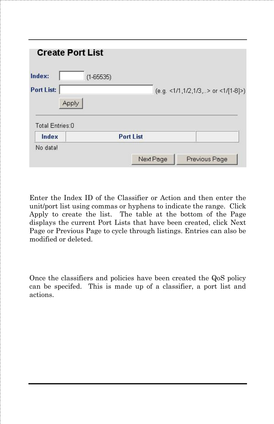 Create policy | Amer Networks SS3GR24i User Manual | Page 117 / 126