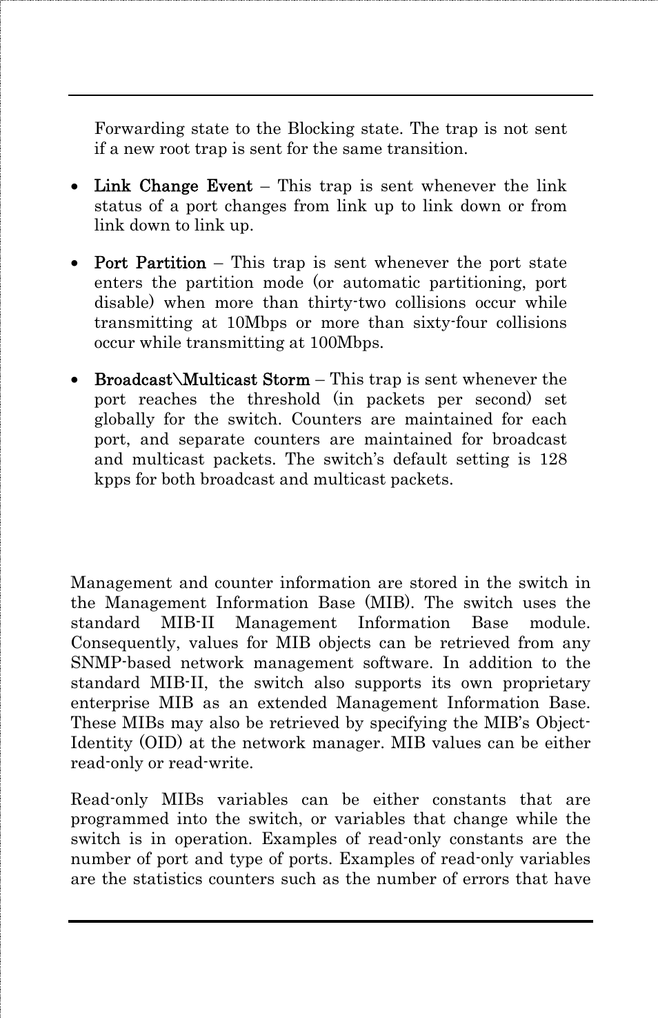 Mibs | Amer Networks SS3GR24i User Manual | Page 25 / 126