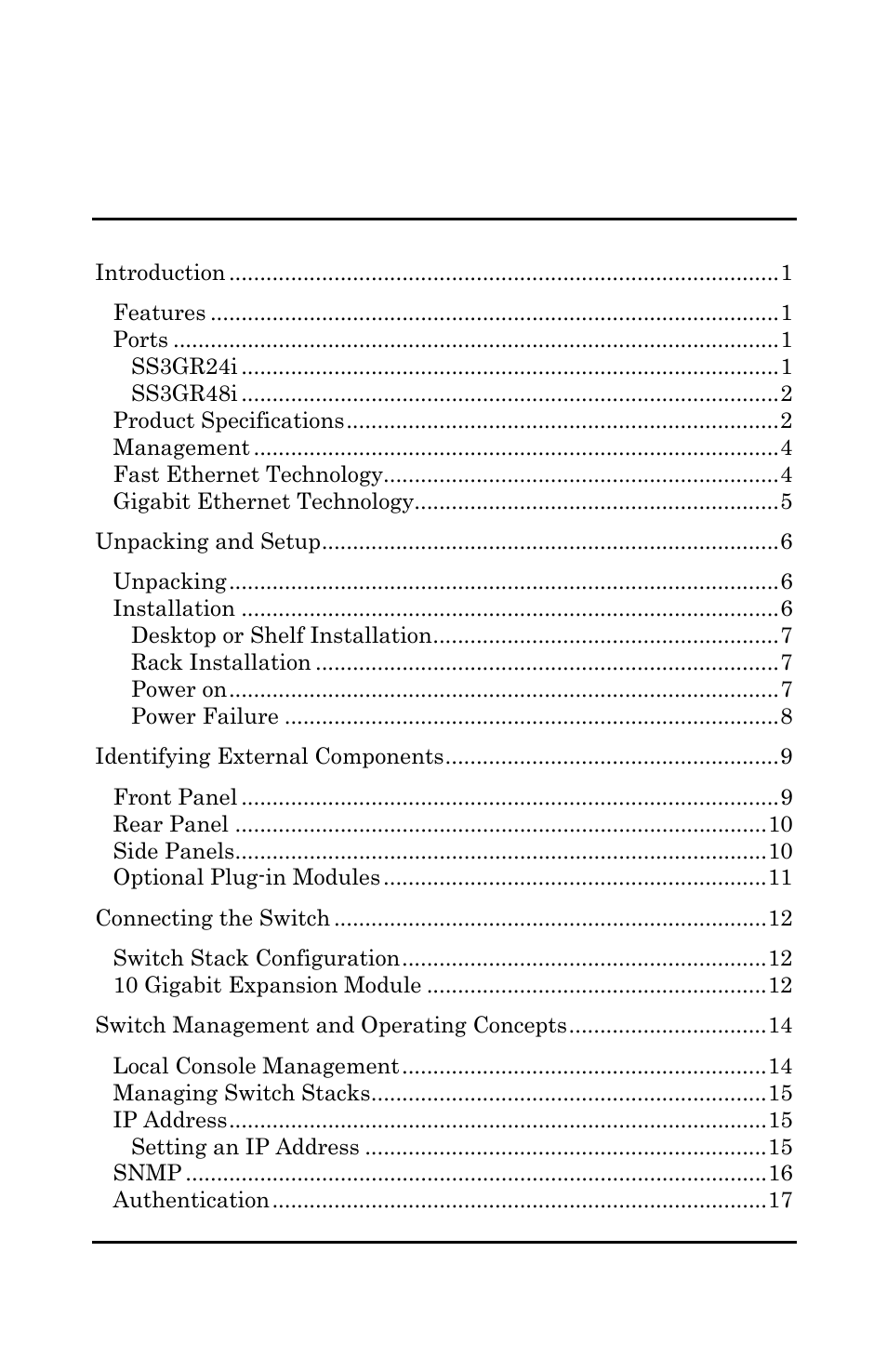 Amer Networks SS3GR24i User Manual | Page 3 / 126