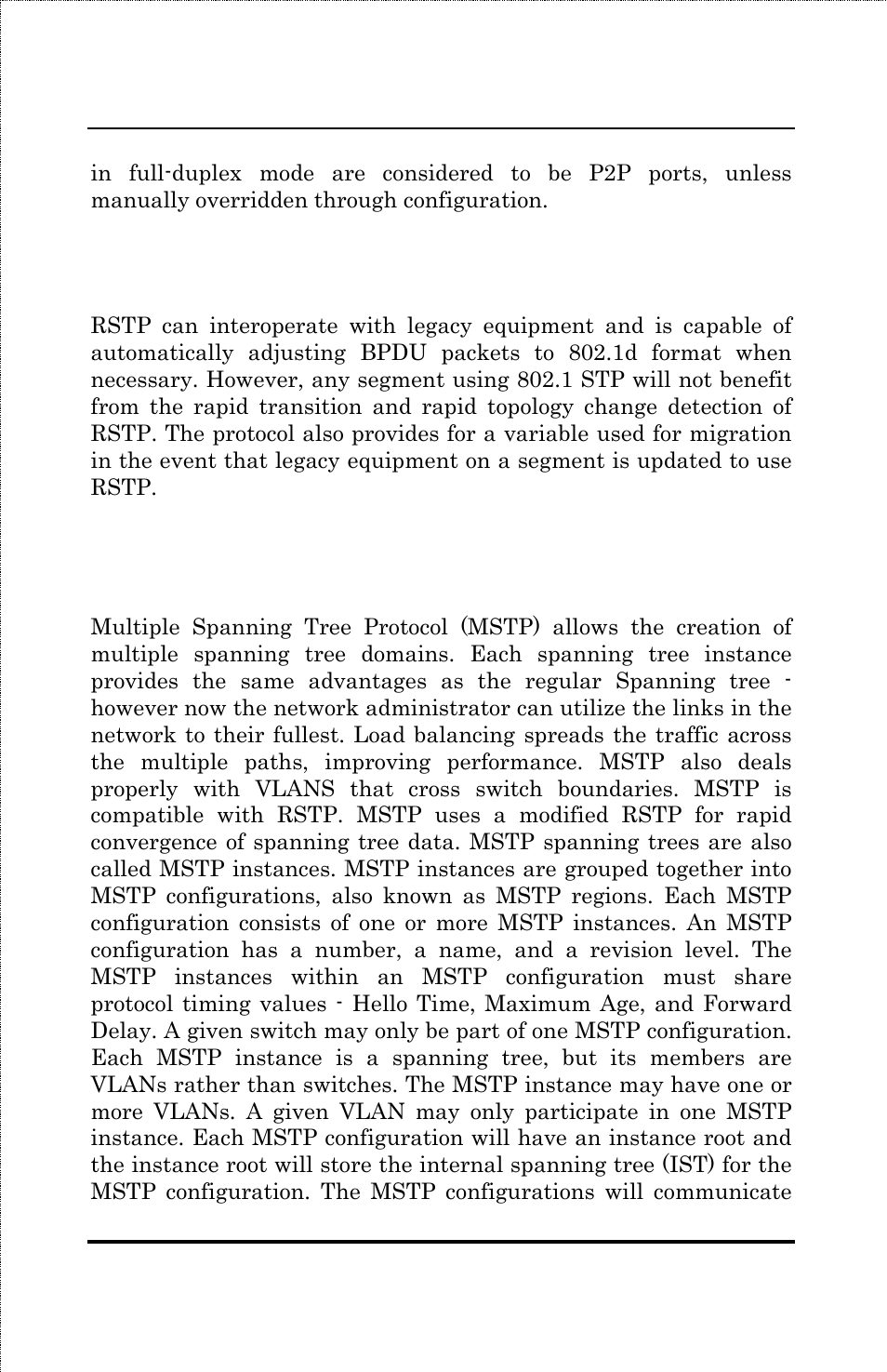 1d/802.1w compatibility, 1s multiple spanning tree | Amer Networks SS3GR24i User Manual | Page 30 / 126