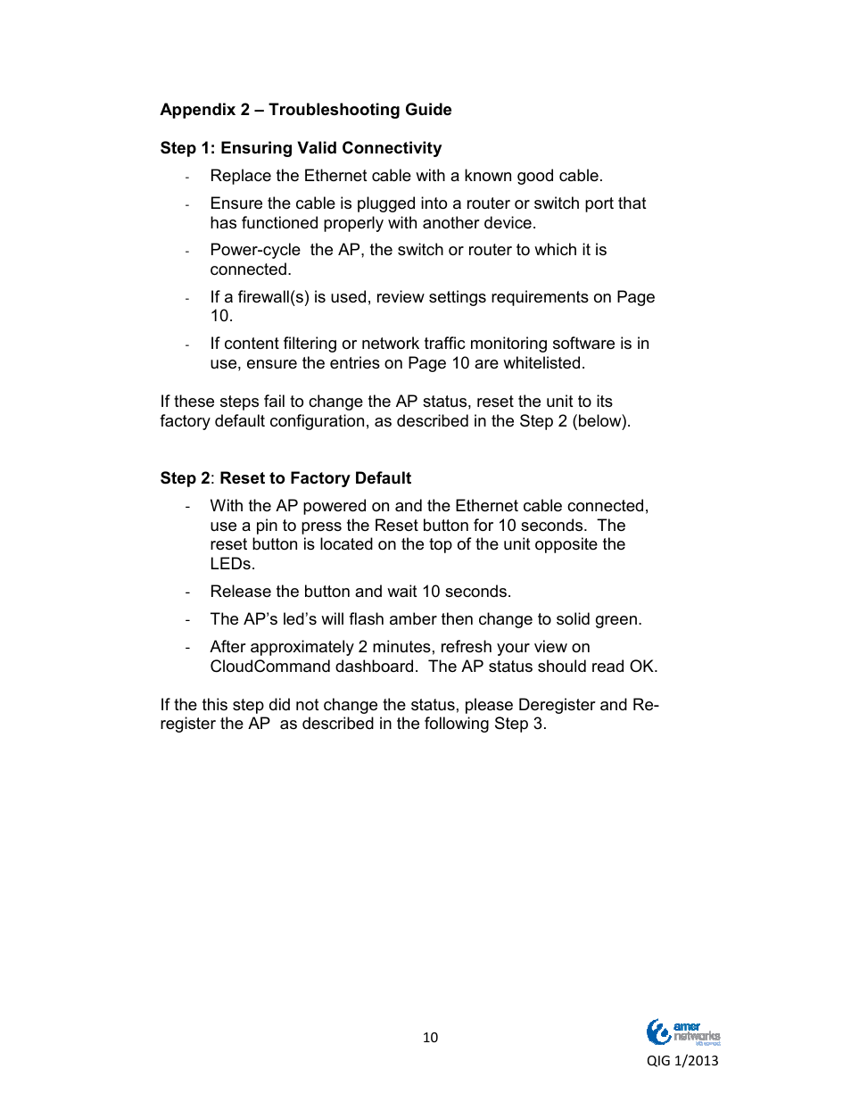 Amer Networks WAP334NC User Manual | Page 11 / 13