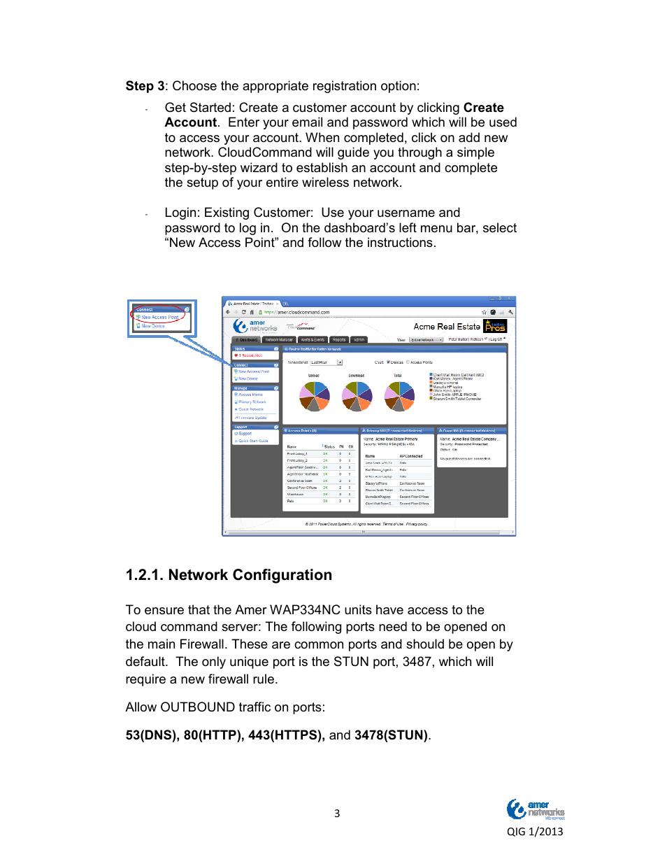 Network configuration | Amer Networks WAP334NC User Manual | Page 4 / 13