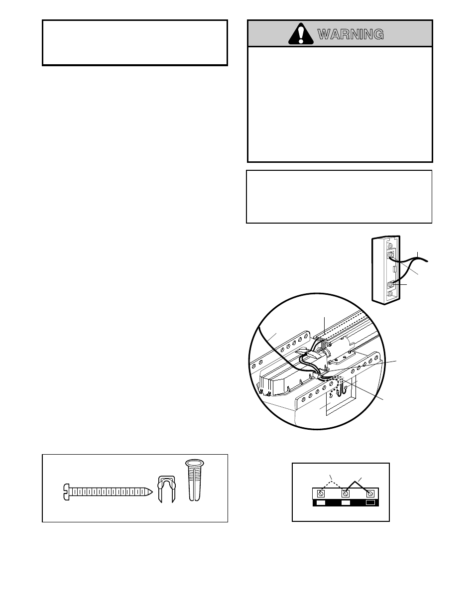 Install door control, Warning caution warning, Installation step 7 | Install the door control and connect all wiring, Figure 1 figure 3 figure 2 | Chamberlain SECURITY 4620 User Manual | Page 21 / 40