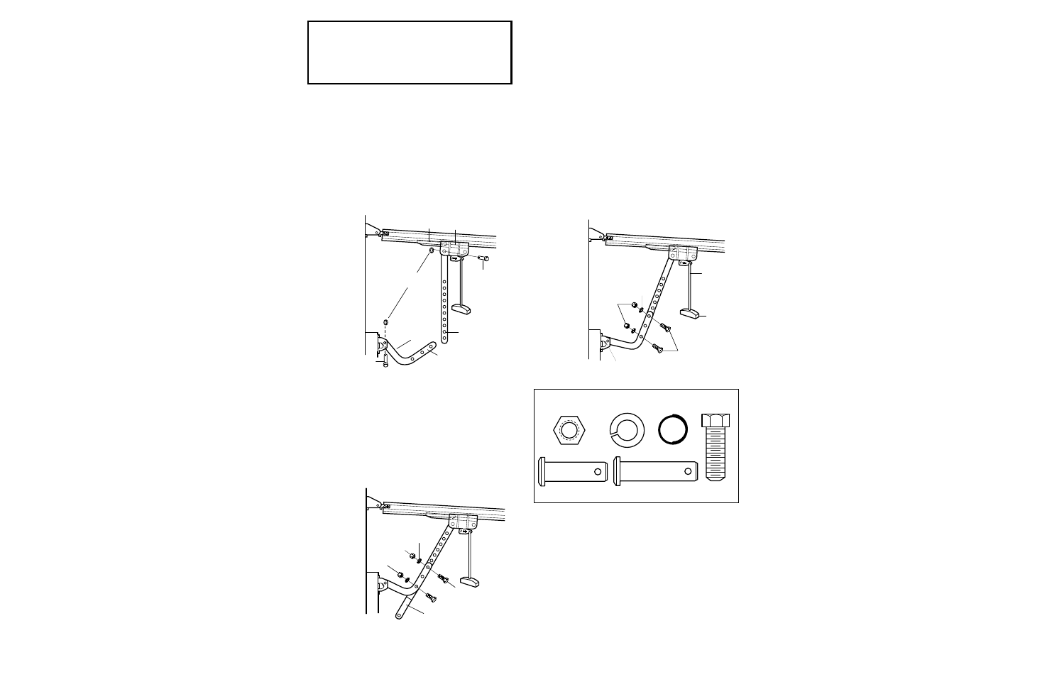 Connect door arm to trolley, Sectional doors only, Installation step 13 | Doorarmtrolleysecscrew 6/96, Hole alignment alternative | Chamberlain SECURITY 4620 User Manual | Page 26 / 40