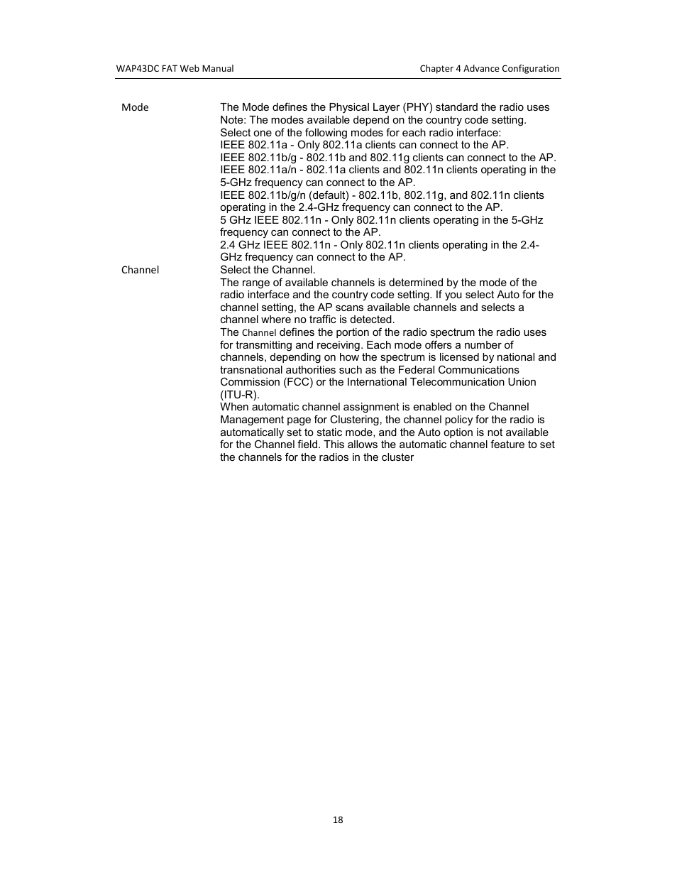 Amer Networks WAP43DC Fat Web User Manual | Page 18 / 44