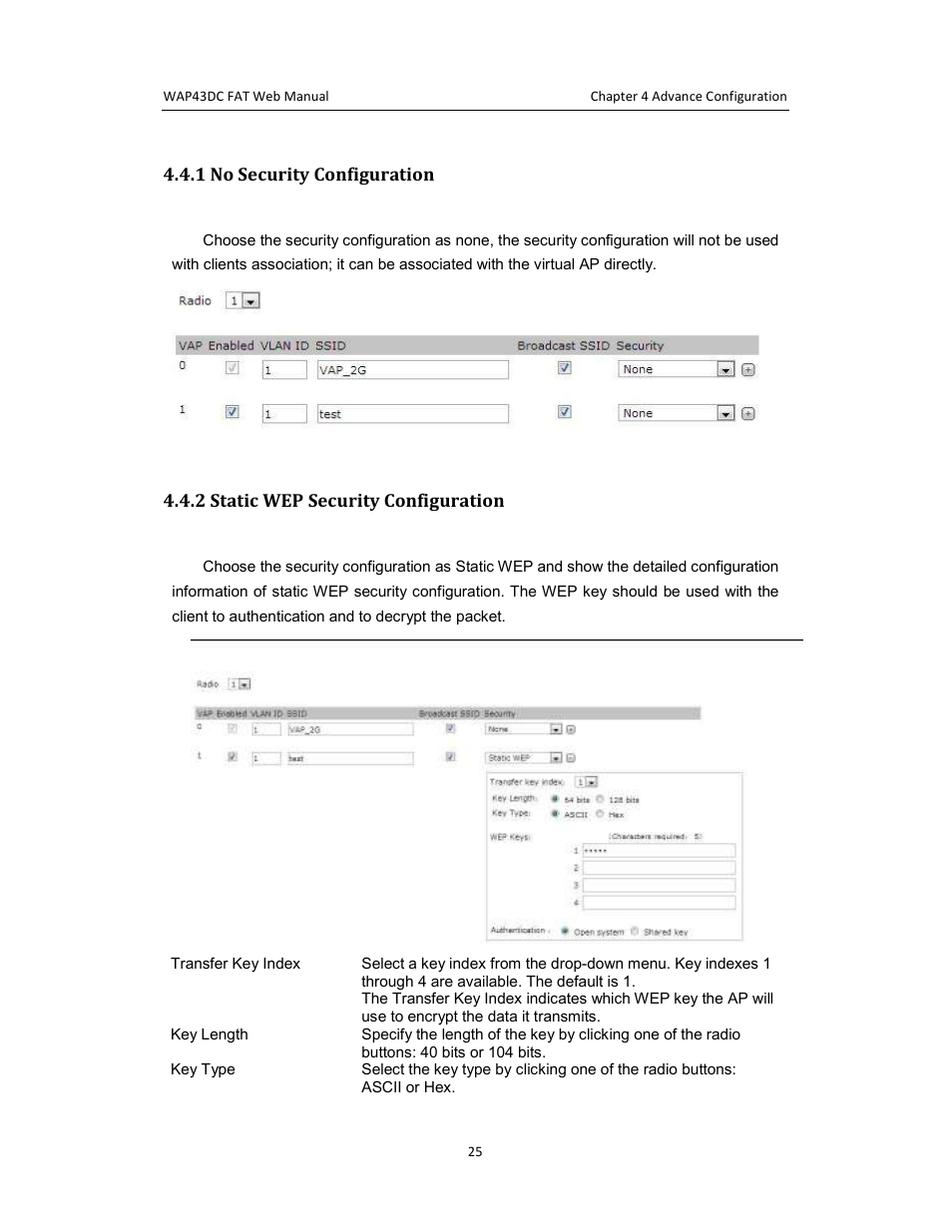 Amer Networks WAP43DC Fat Web User Manual | Page 25 / 44