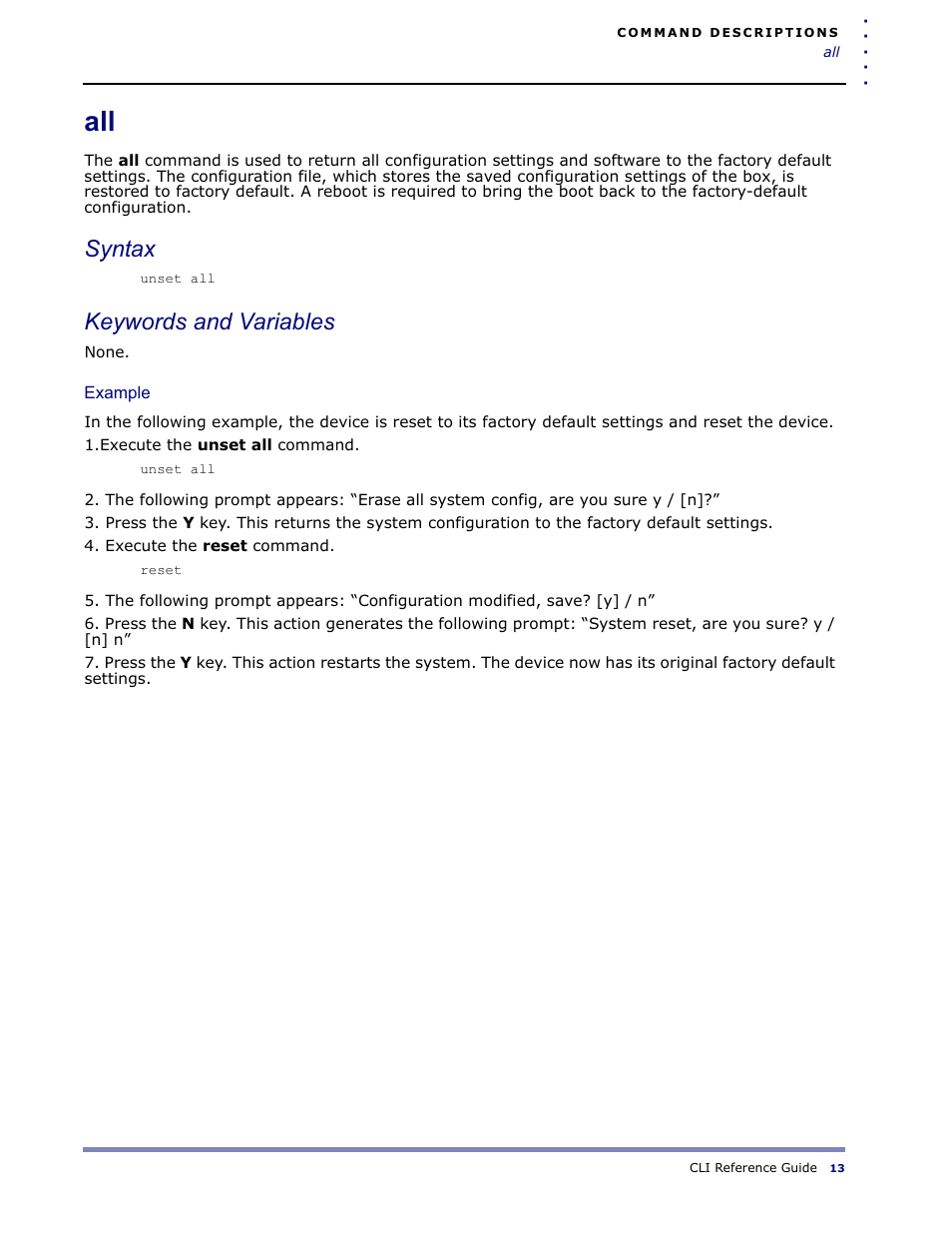 Syntax, Keywords and variables | Amer Networks WLO220T CLI User Manual | Page 16 / 103
