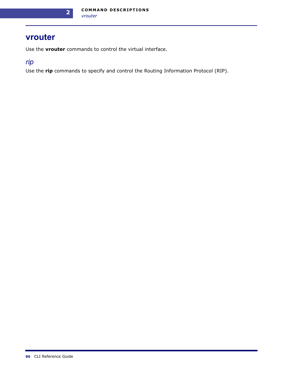 Vrouter | Amer Networks WLO220T CLI User Manual | Page 93 / 103