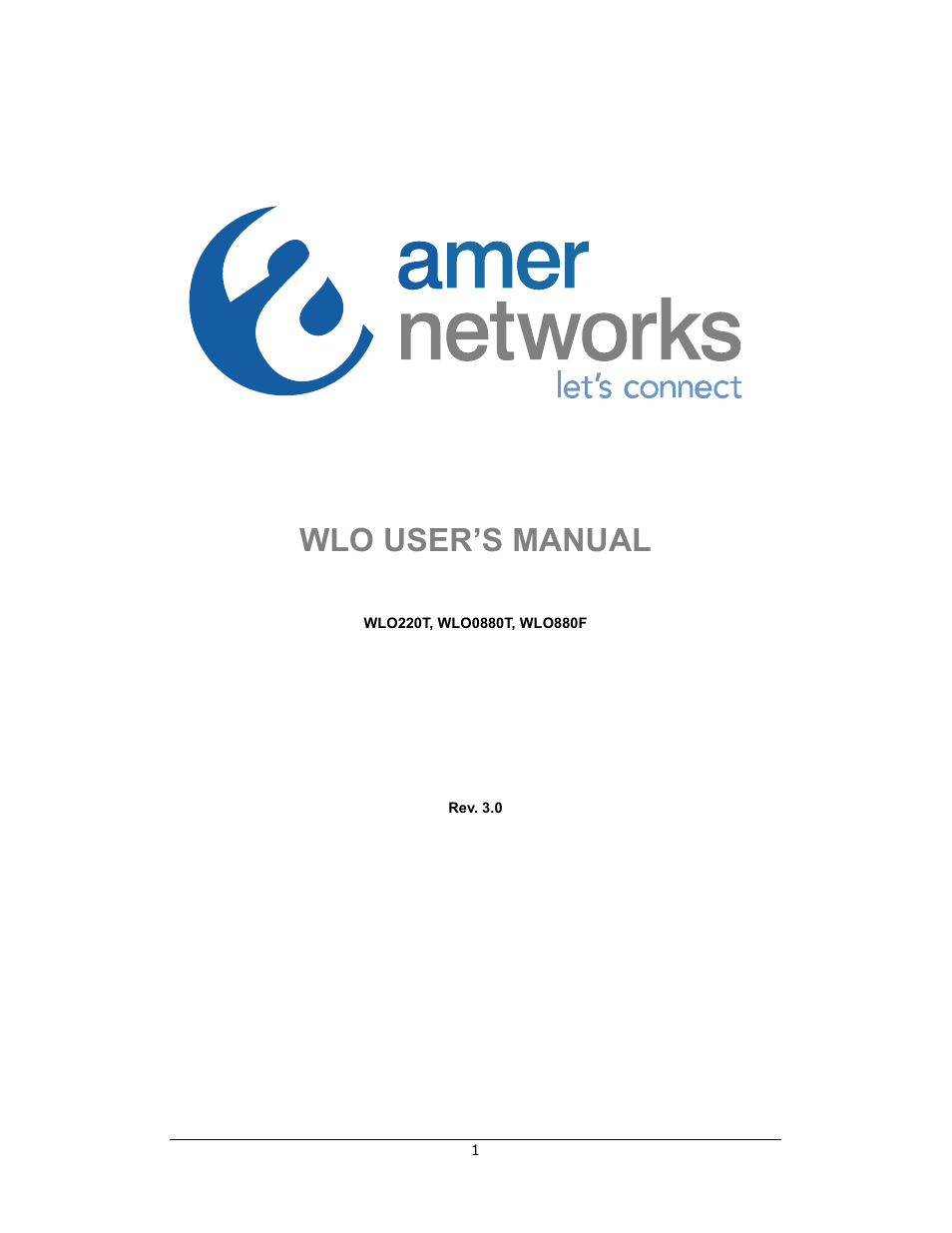 Amer Networks WLO220T User Manual | 37 pages