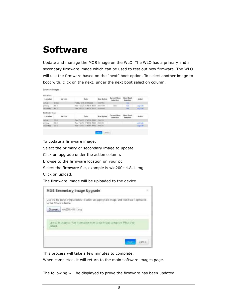 Software | Amer Networks WLO220T User Manual | Page 8 / 37