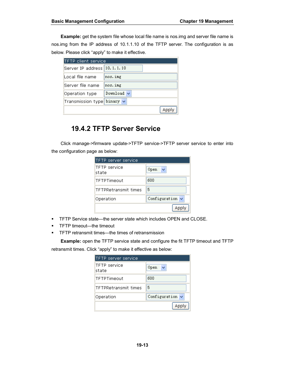 2 tftp server service | Amer Networks WS6028 Web GUI User Manual | Page 99 / 105