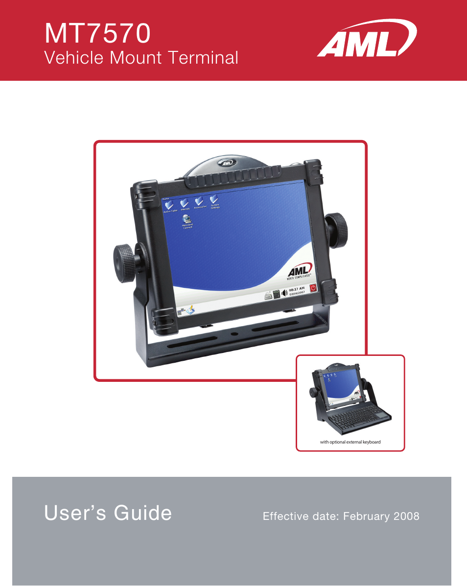 AML MT7570 Vehicle Mount Computer User Manual | 69 pages