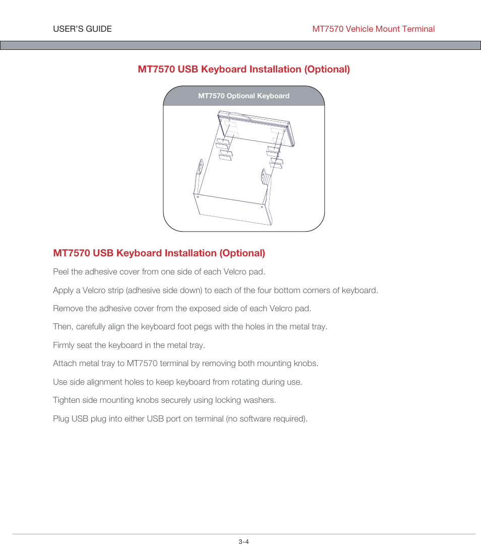 AML MT7570 Vehicle Mount Computer User Manual | Page 13 / 69