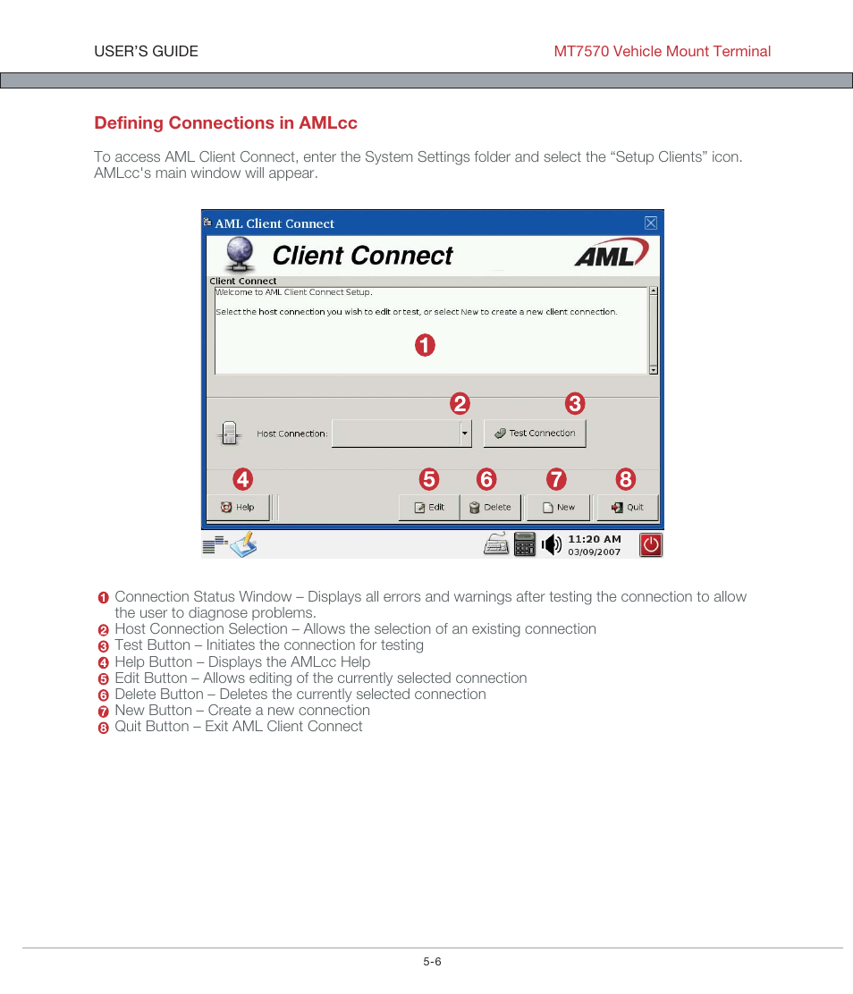 AML MT7570 Vehicle Mount Computer User Manual | Page 25 / 69