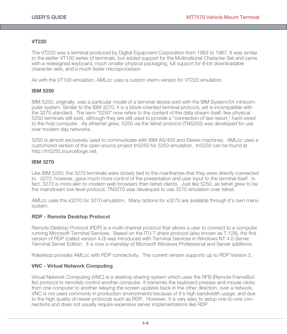 AML MT7570 Vehicle Mount Computer User Manual | Page 27 / 69