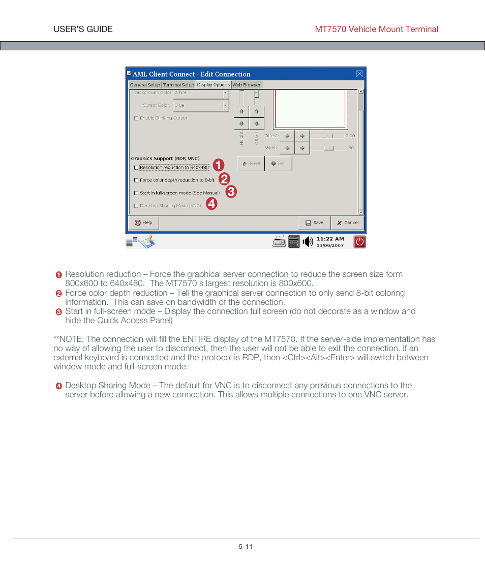 AML MT7570 Vehicle Mount Computer User Manual | Page 30 / 69