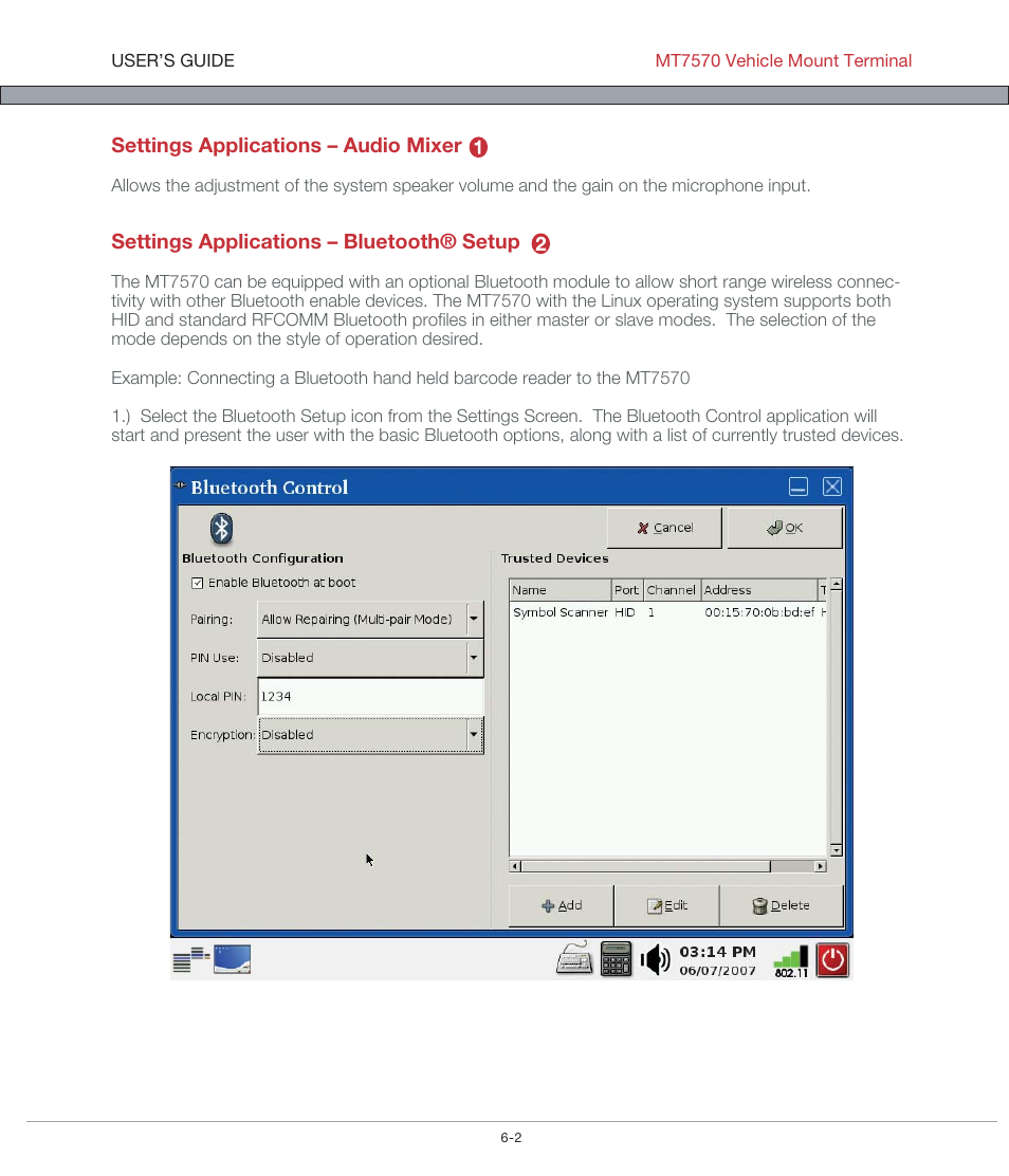 AML MT7570 Vehicle Mount Computer User Manual | Page 34 / 69