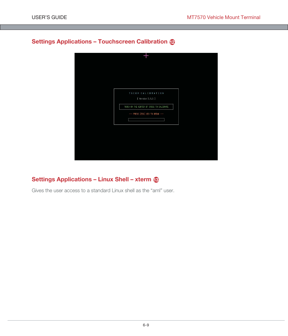 AML MT7570 Vehicle Mount Computer User Manual | Page 41 / 69