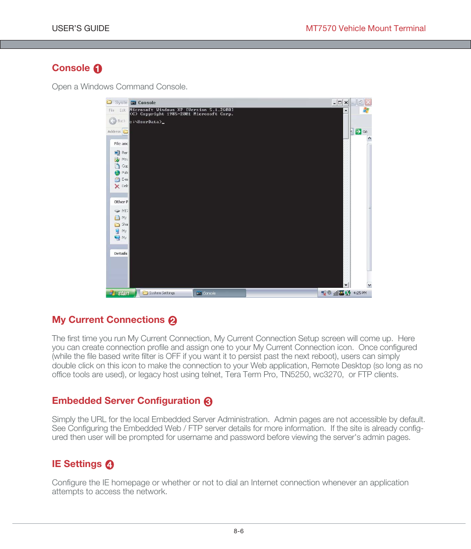 AML MT7570 Vehicle Mount Computer User Manual | Page 54 / 69