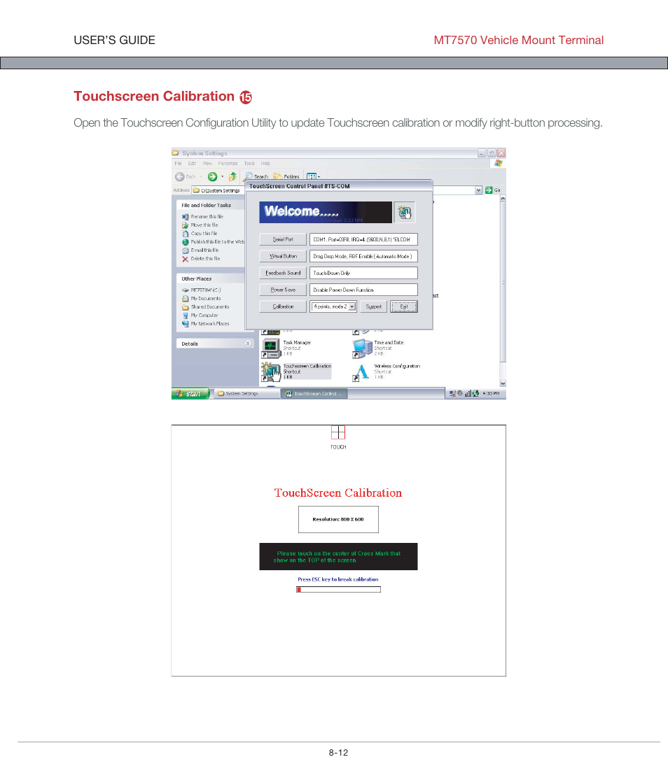 AML MT7570 Vehicle Mount Computer User Manual | Page 60 / 69