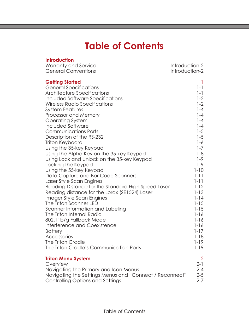 AML Triton Wireless Handheld Terminal User Manual | Page 4 / 84