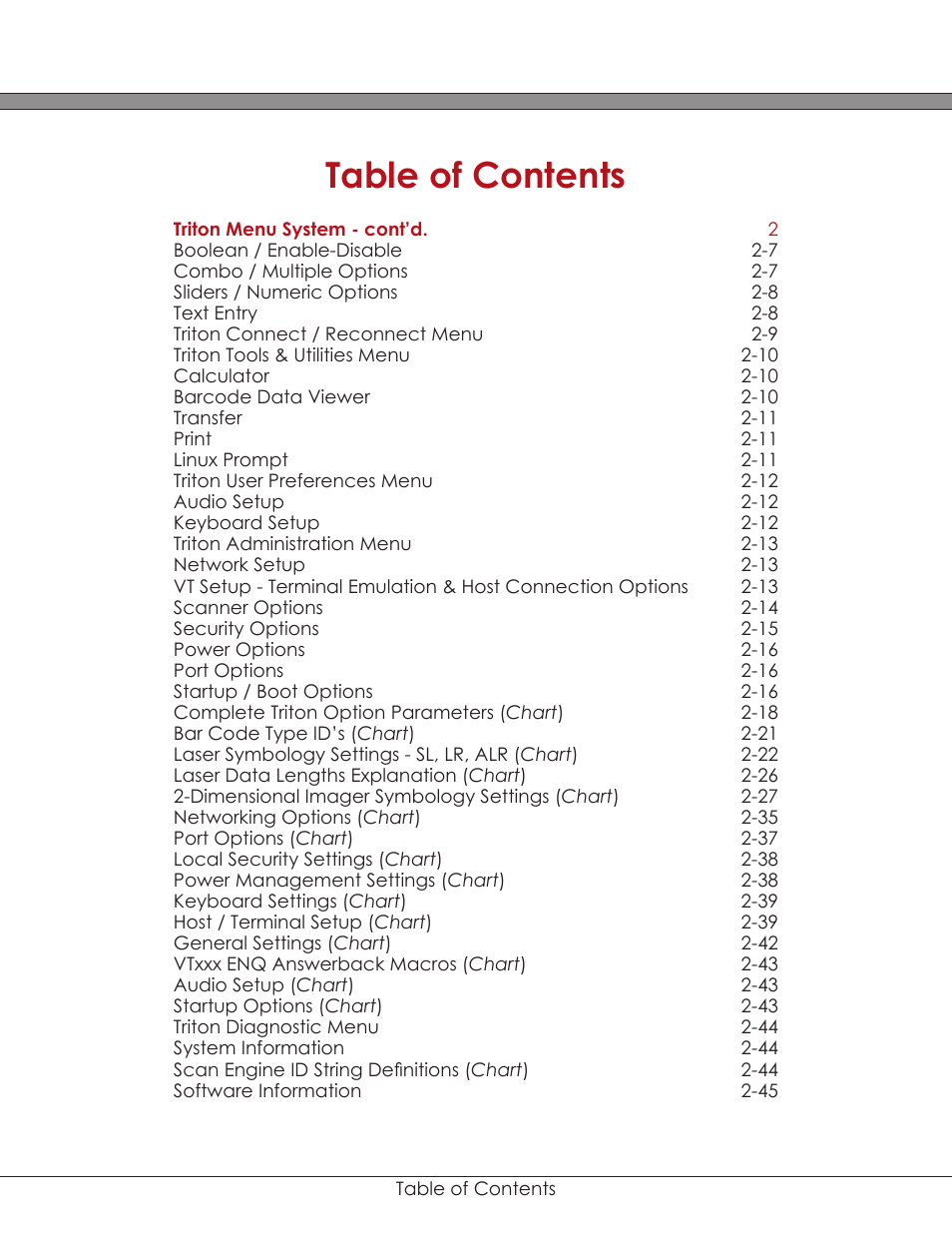 AML Triton Wireless Handheld Terminal User Manual | Page 5 / 84