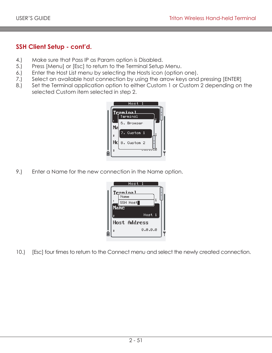 AML Triton Wireless Handheld Terminal User Manual | Page 76 / 84