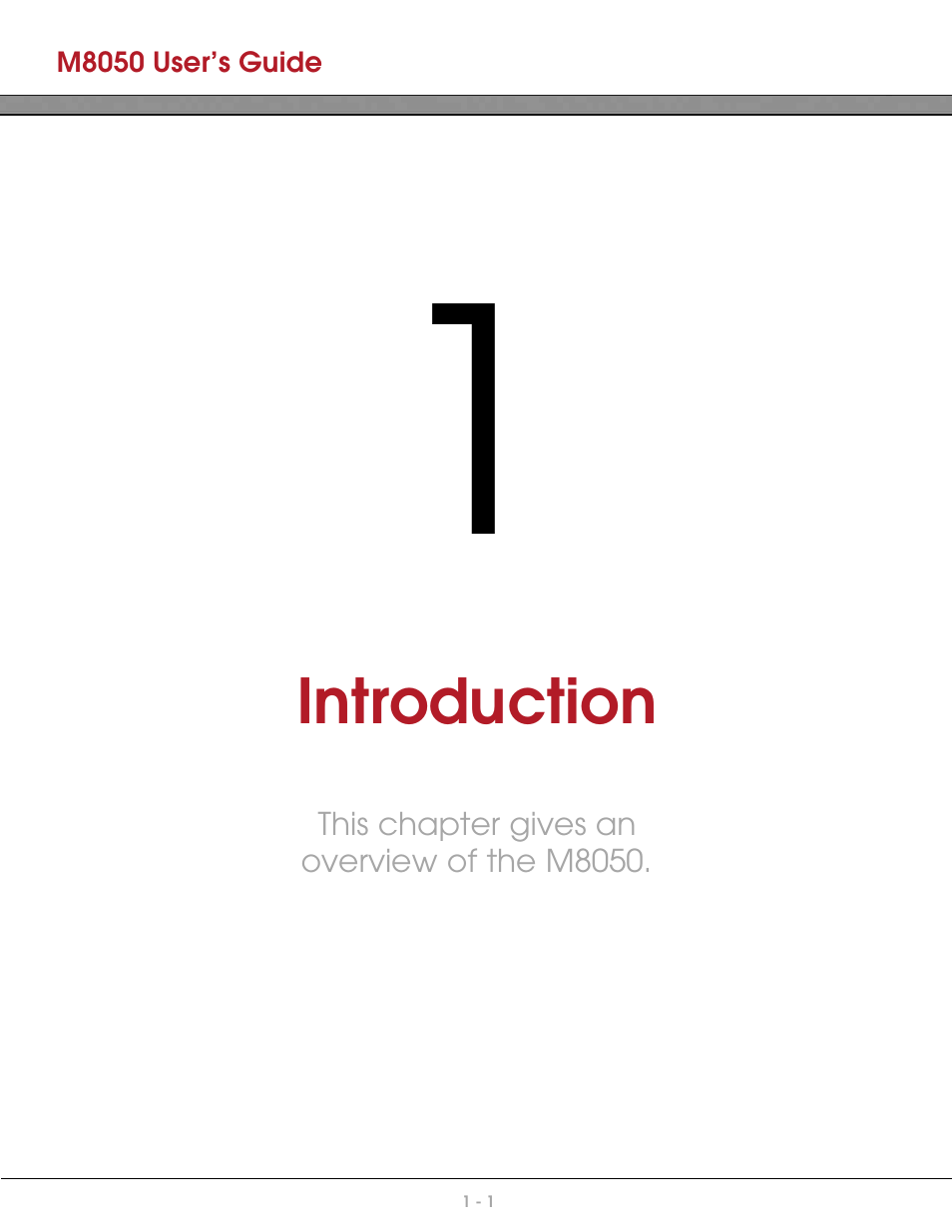 AML M8050 Compact Handheld Computer User Manual | Page 8 / 55