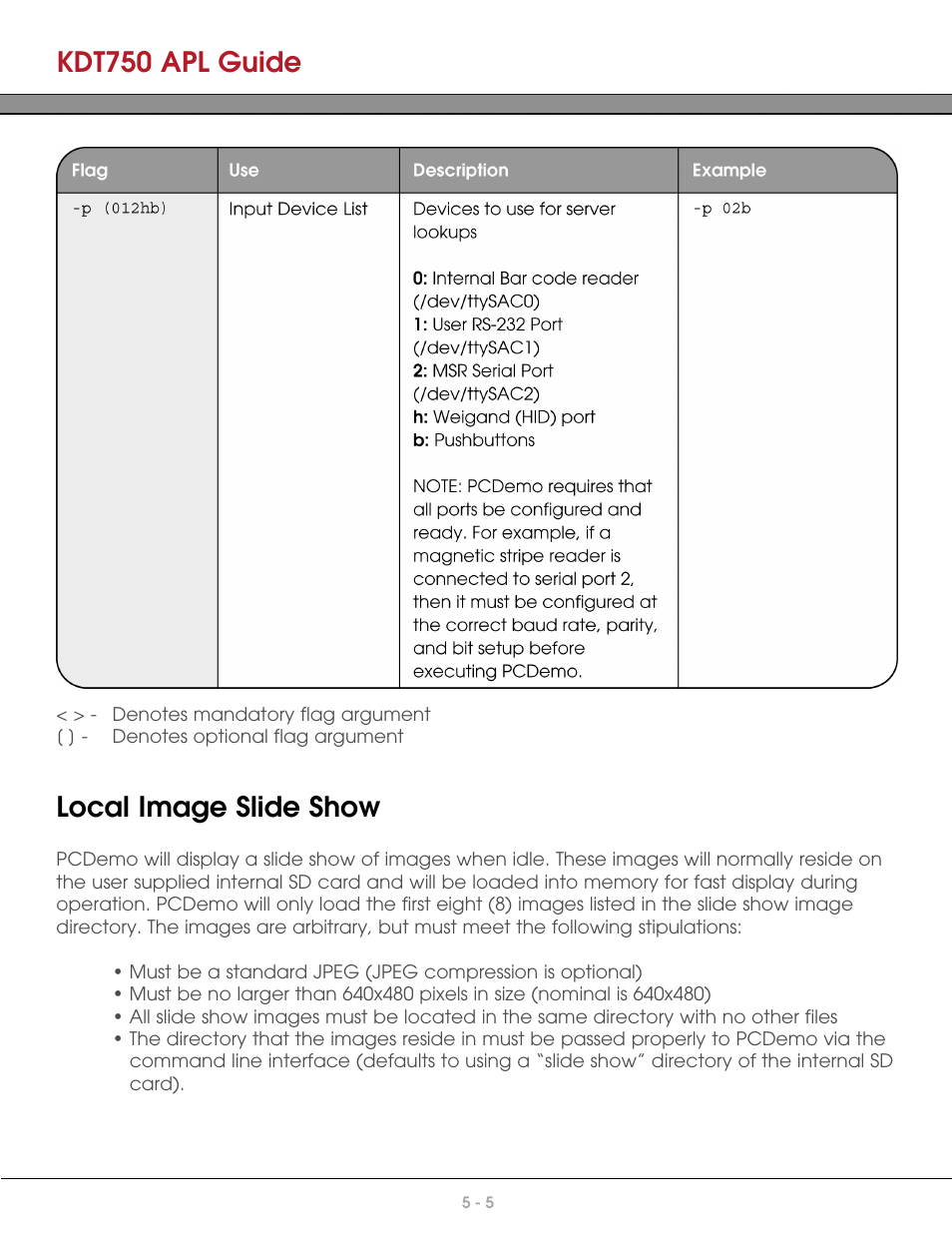 Local image slide show, Kdt750 apl guide | AML KDT750 Price Verification System User Manual | Page 33 / 41