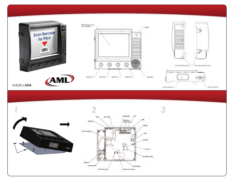 AML KDT750 Price Verification System User Manual | 2 pages