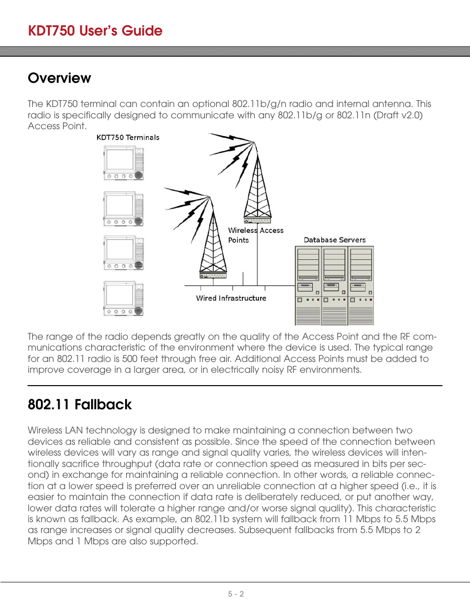 Overview, 11 fallback, Kdt750 user’s guide | AML KDT750 Price Verification System User Manual | Page 38 / 71