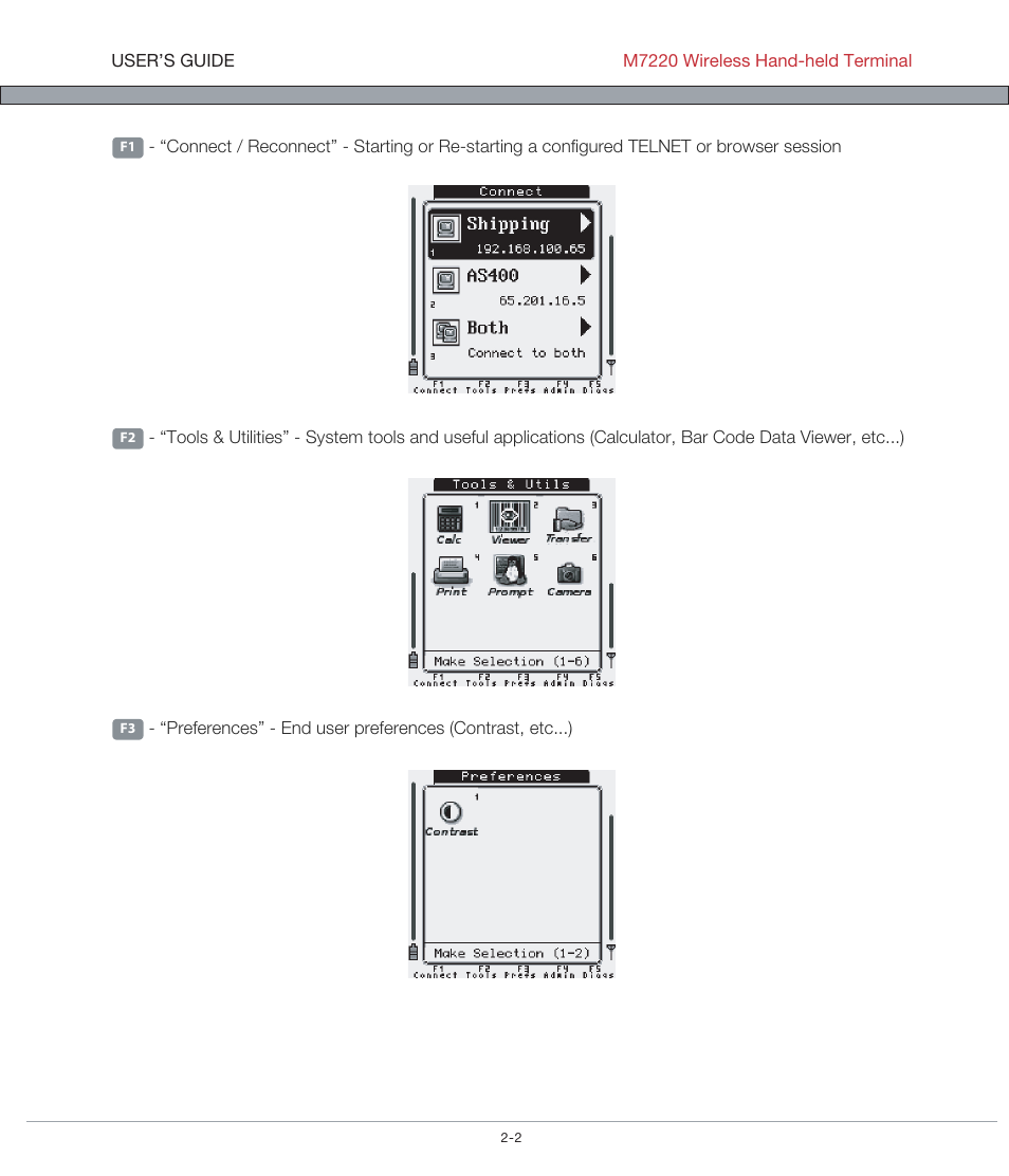 AML M7220 Wireless Terminal User Manual | Page 28 / 101