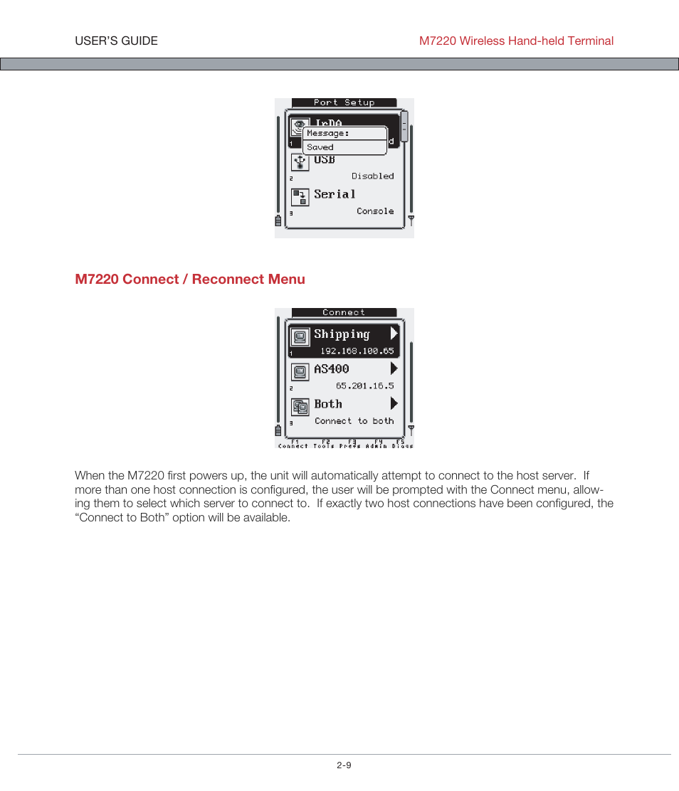 AML M7220 Wireless Terminal User Manual | Page 35 / 101