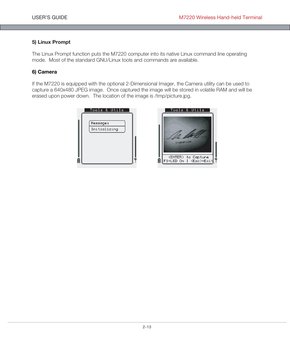 AML M7220 Wireless Terminal User Manual | Page 39 / 101