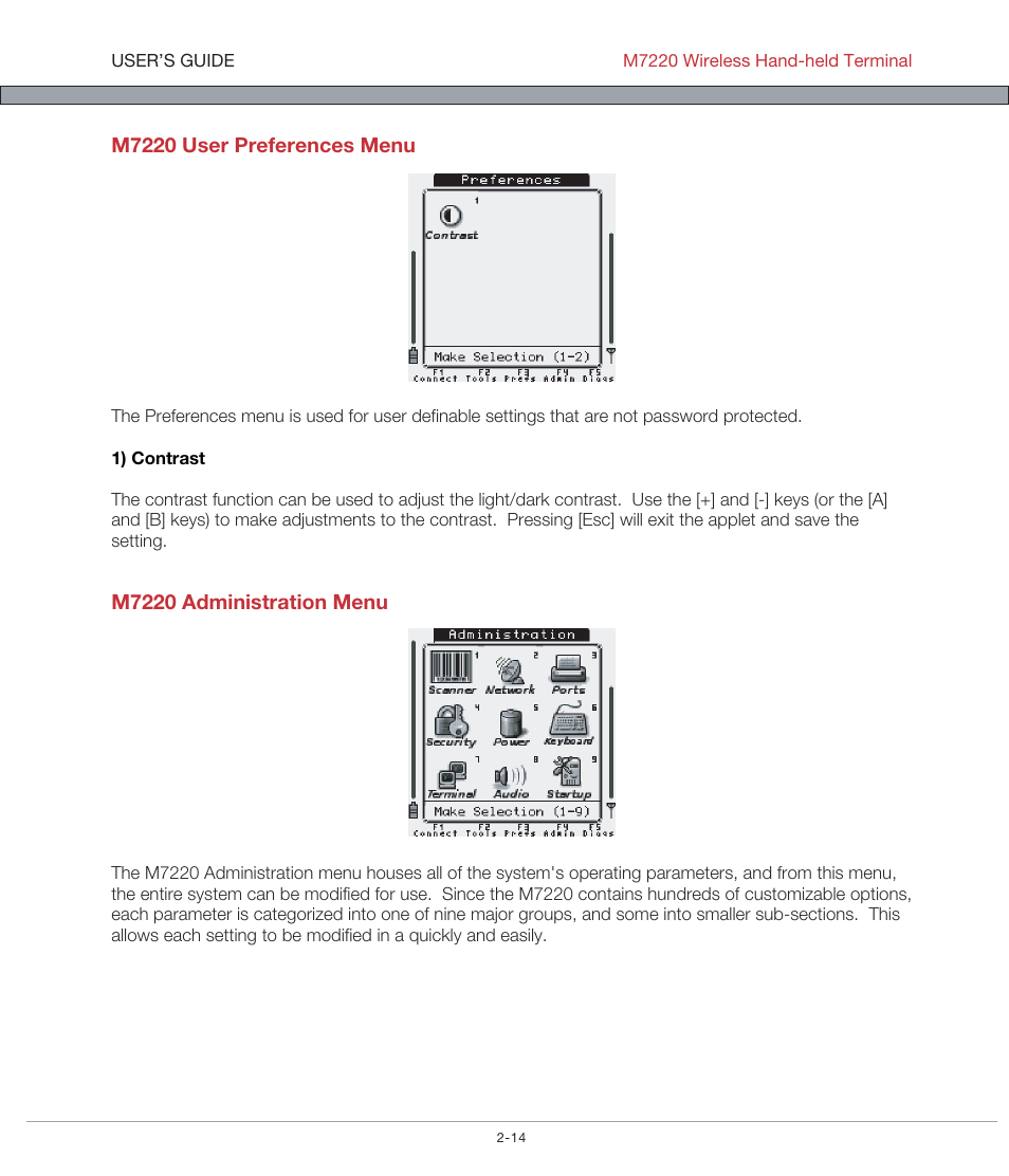 AML M7220 Wireless Terminal User Manual | Page 40 / 101