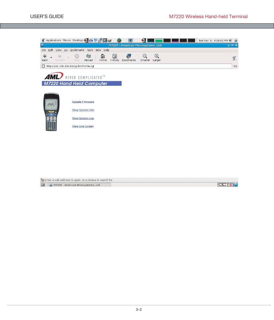 AML M7220 Wireless Terminal User Manual | Page 82 / 101