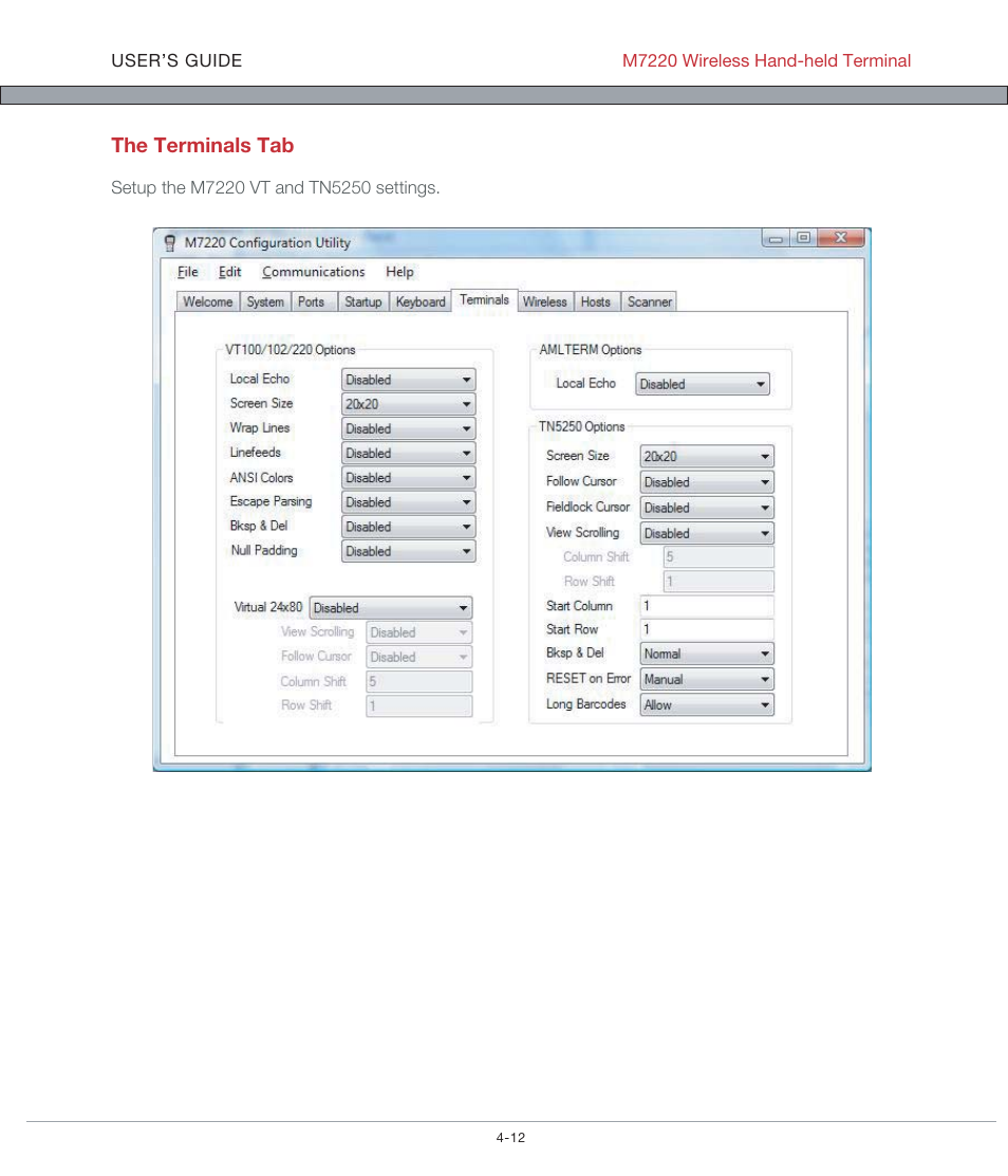 AML M7220 Wireless Terminal User Manual | Page 98 / 101